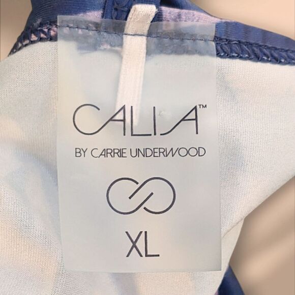 Calia Carrie Underwood Purple Floral Strappy Back Workout Tank Top Womens XL EUC - Picture 7 of 9